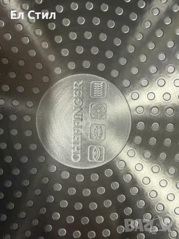 Комплект тигани Cheffinger с мраморно покритие – 3 части за всяка кухня - черен цвят, снимка 11 - Съдове за готвене - 53573465