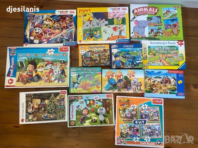 Детски пъзели от първата снимка по 5 лв от втората по 10