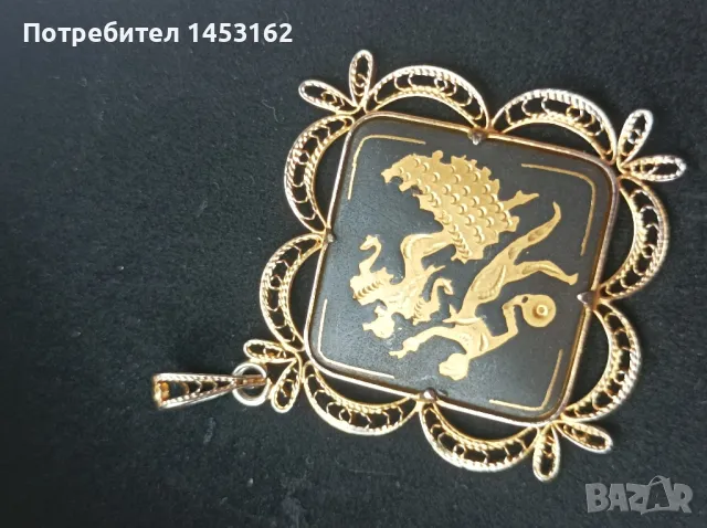 Винтидж висулка с филигран, снимка 3 - Други - 50051110