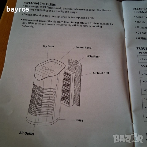 Пречиствател на въздух, йонизатор Silentnight 22W, снимка 7 - Овлажнители и пречистватели за въздух - 53029928