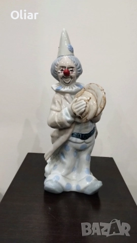 Порцеланова статуетка на клоун, винтидж, колекционерска., снимка 2 - Статуетки - 52014121