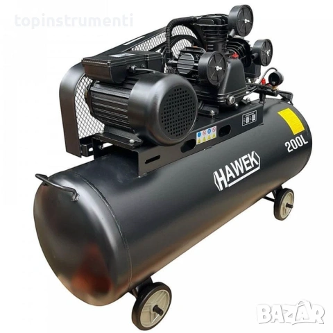 Компресор за въздух 200 л. HAWEK HW-3021, 2.2kW, 8 bar
