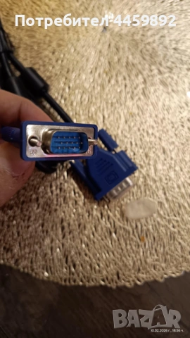 VGA кабел (D-Sub 15 DE-15) стандартен