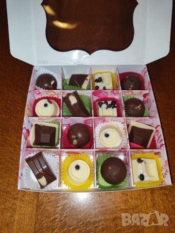 Ръчно изработени бонбони от белгийски шоколад , снимка 1 - Домашни продукти - 44466971