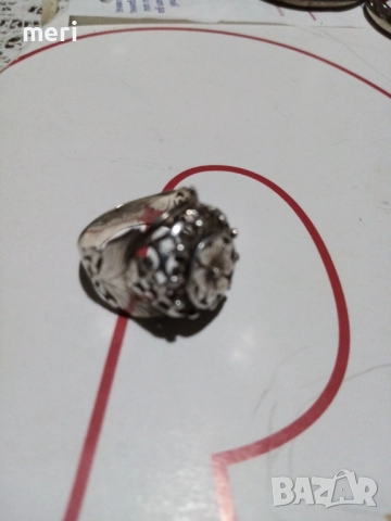  Арт деко сребърен пръстен, снимка 2 - Пръстени - 52418367