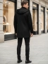 Мъжко едноредно зимно палто черно, снимка 4