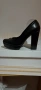 Черни кожени токчета като нови, снимка 2