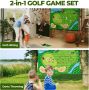 Комплект за игра на голф, лепкави тренировъчни постелки за голф/дартс за деца и възрастни, снимка 4