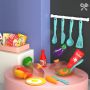 Детска кухня за игра в мини размери с всички необходими продукти, снимка 8