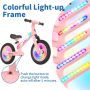 12-инчов детски велосипед за балансиране BELEEV със светещи колела и рамка, 2-6 години, снимка 2
