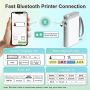 Нов Bluetooth Етикет Принтер Nelko P21 - Лесен за Използване с Множество Шаблони, снимка 6