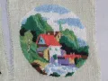 Ръчно шити малки гоблени-2 броя, снимка 3