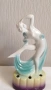 Танцуваща дама с воал Фигурка на цвете жаба Арт Нуво, снимка 3