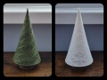 Светещи елхички, Коледна декорация, 3D принтирани с LED лампичка, снимка 3