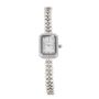 Дамски часовник  комплект с гривна бял/сребрист, снимка 1 - Дамски - 45765767