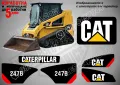 CAT Caterpillar 257B стикери надписи, снимка 7