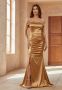 Официална/бална рокля в златист цвят, снимка 1 - Рокли - 45808733