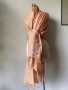 Голям, бледо розов шал от 100 % пашмина, 2 метра, снимка 1