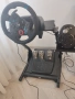 Геймърски волан Logitech G29 Driving Force, монтиран на стойка.Окомплектован с допълнителен скоросте, снимка 2