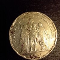 5 франка 1874, снимка 2 - Нумизматика и бонистика - 45083701
