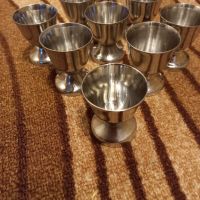 Метални чашки за ракия, ретро, снимка 5 - Сервизи - 45799200