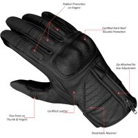 Кожени мото ръкавици REDRUM JOURNEY II,протектори,естествена кожа!, снимка 1 - Аксесоари и консумативи - 45102758