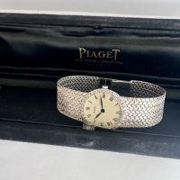 PIAGET 18к бяло злато с диаманти дамски часовник, снимка 4 - Дамски - 45234343