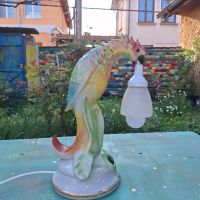Ретро порцеланов папагал - лампа, снимка 8 - Антикварни и старинни предмети - 45161939
