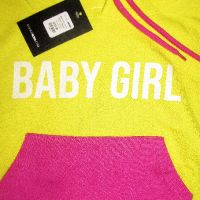 Baby Girl ярък жълт суичър с качулка, снимка 3 - Суичъри - 45012891