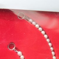 Колие и гривна от перли със сребърна закопчалка, снимка 6 - Колиета, медальони, синджири - 45782993