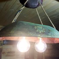 Ръчно изработена винтидж дизайнерска лампа "КАНАТИЦА", снимка 6 - Декорация за дома - 45281090
