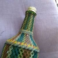 Плетена бутилка 500млл , снимка 3 - Декорация за дома - 45162188
