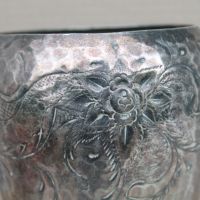 Посребрена кована ваза, снимка 5 - Антикварни и старинни предмети - 45861271