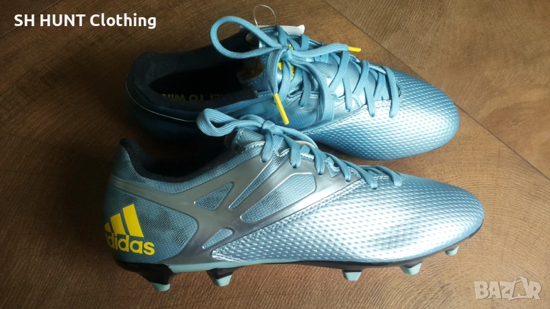 Adidas MESSI 15.3 Blue FG/AG Matte Ice Metallic Football Boots EUR 43 1/3 / UK 9 бутонки 212-14-S, снимка 1