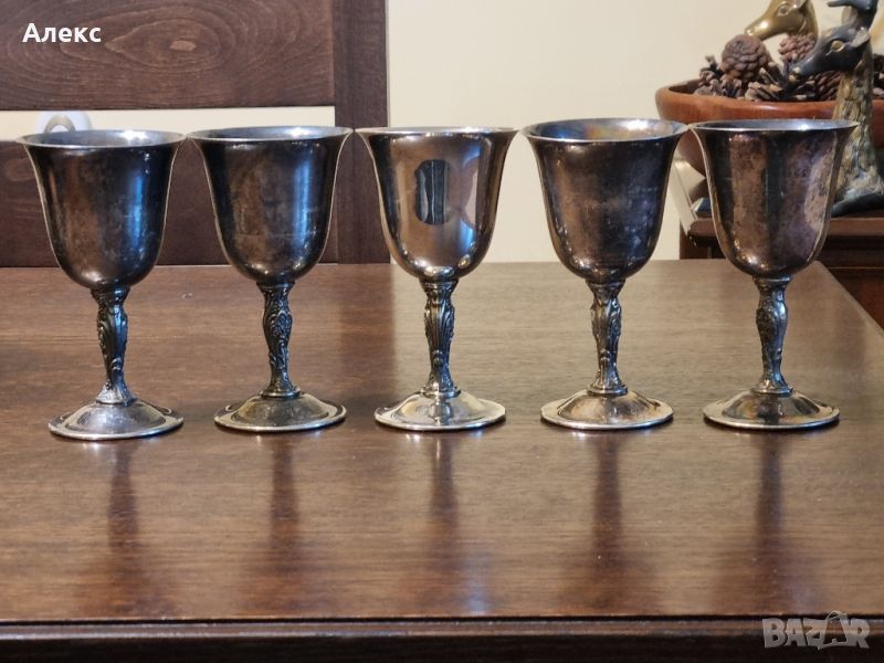 Посребрени чаши Wm Rodgers антикварни колекционерски  , снимка 1