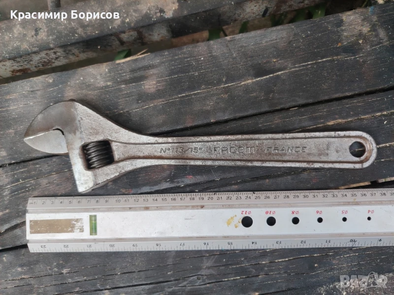 раздвижен ключ Facom 15 инча , снимка 1