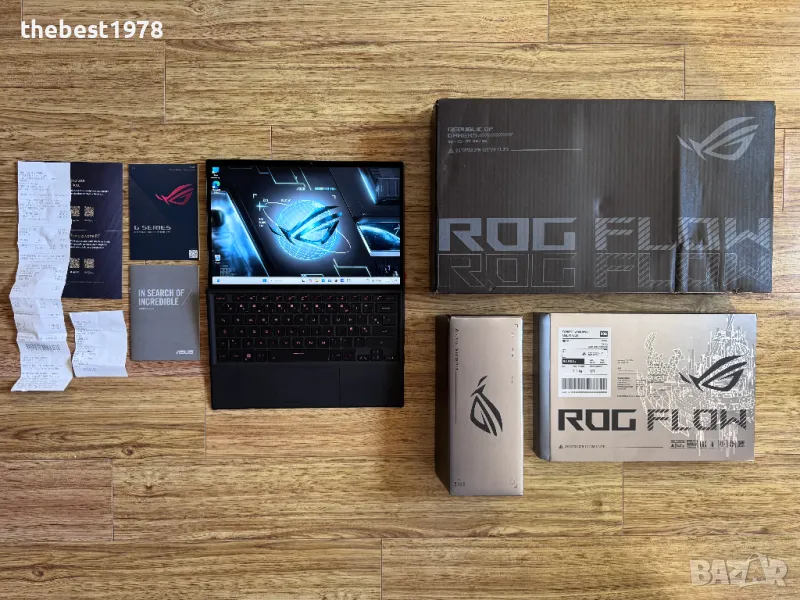 Rog Flow Touch Z13`i7-12700H/16GB DDR5/512GB SSD/RTX 3050/120Hz WUXGA, снимка 1