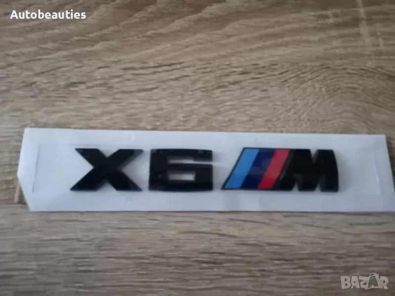 BMW X6 M черна емблема лого, снимка 1