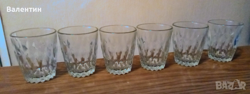 Сервиз от 6 кристални руски чаши за ракия неизползвани, снимка 1