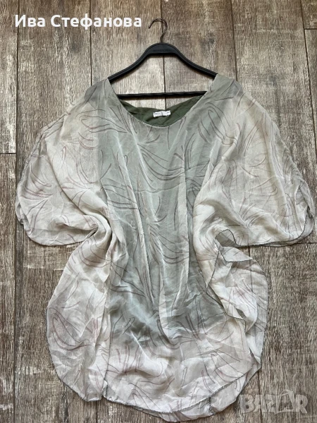 Нова ефирна елегантна универсален размер one size блуза туника блузон тюл , снимка 1