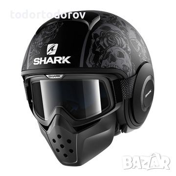 ПРОМОЦИЯ Мото каска за мотор SHARK DRAK HARK размер L 59-60 NEW, снимка 1