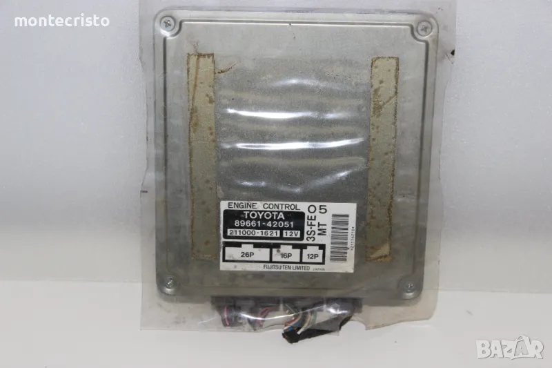 Моторен компютър ECU Toyota Rav-4 (1995-2000г.) 89661-42051 / 8966142051 / 211000-1621 / 2110001621, снимка 1