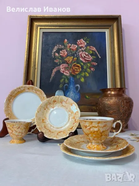 Два тройни сета полски порцелан Zaklady Porcelany  в отлично състояние., снимка 1