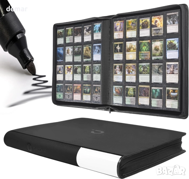 Премиум класьор албум за карти с 20 джоба - побира 2000 картички, карти за игра, снимка 1