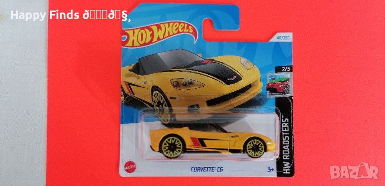 💕🧸Hot Wheels New case 24 Corvette C6 HW Roadsters, снимка 1