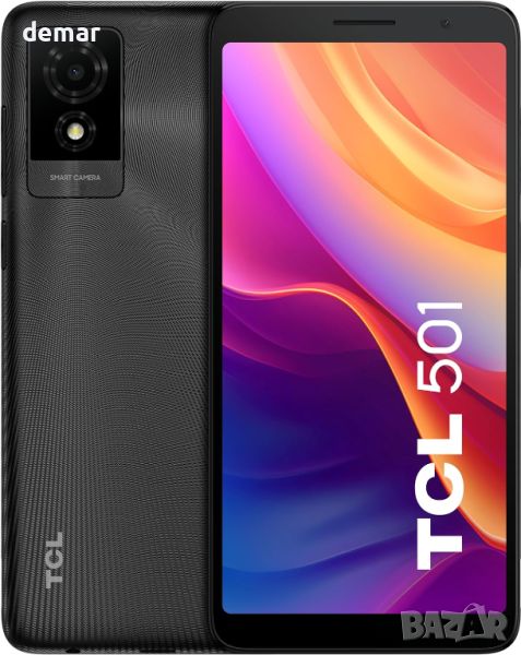 TCL 501, 4G, Android 14.0 Go, 32 GB, черен, снимка 1