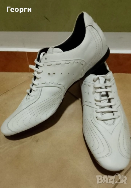 Ликвидация: Нови мъжки маратонки Democrata естествена кожа, снимка 1