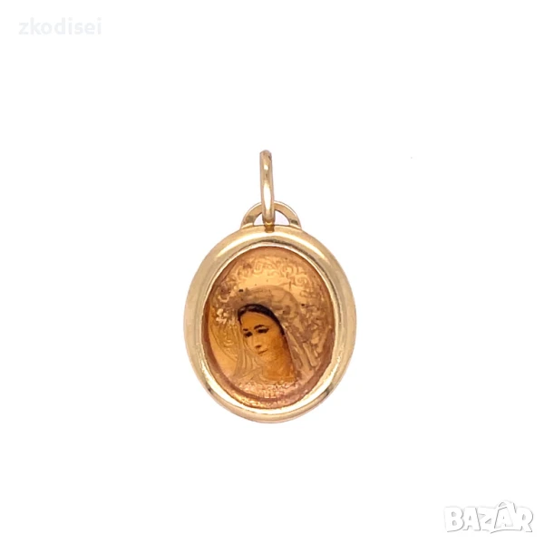 Златен медальон 0,93гр. 14кр. проба:585 модел:32297-6, снимка 1