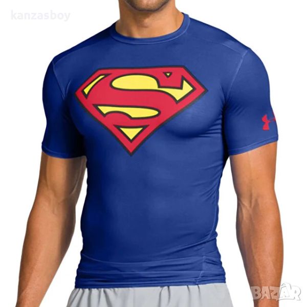 Under Armour Superman Compression Shirt - страхотна мъжка тениска ХЛ, снимка 1