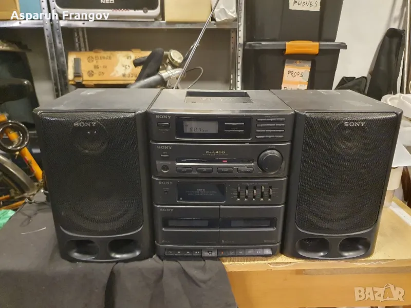 Стерео уредба Sony HST-H40 FH-L400 с колони SS-H20 Hi-Fi Аудио Система Радио Касетофон Boombox, снимка 1